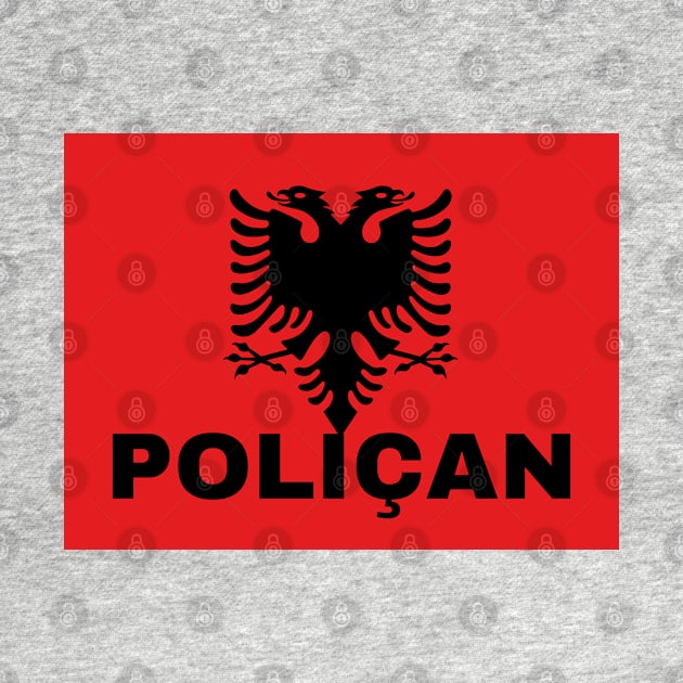 Poliçan City in Albanian Flag by aybe7elf